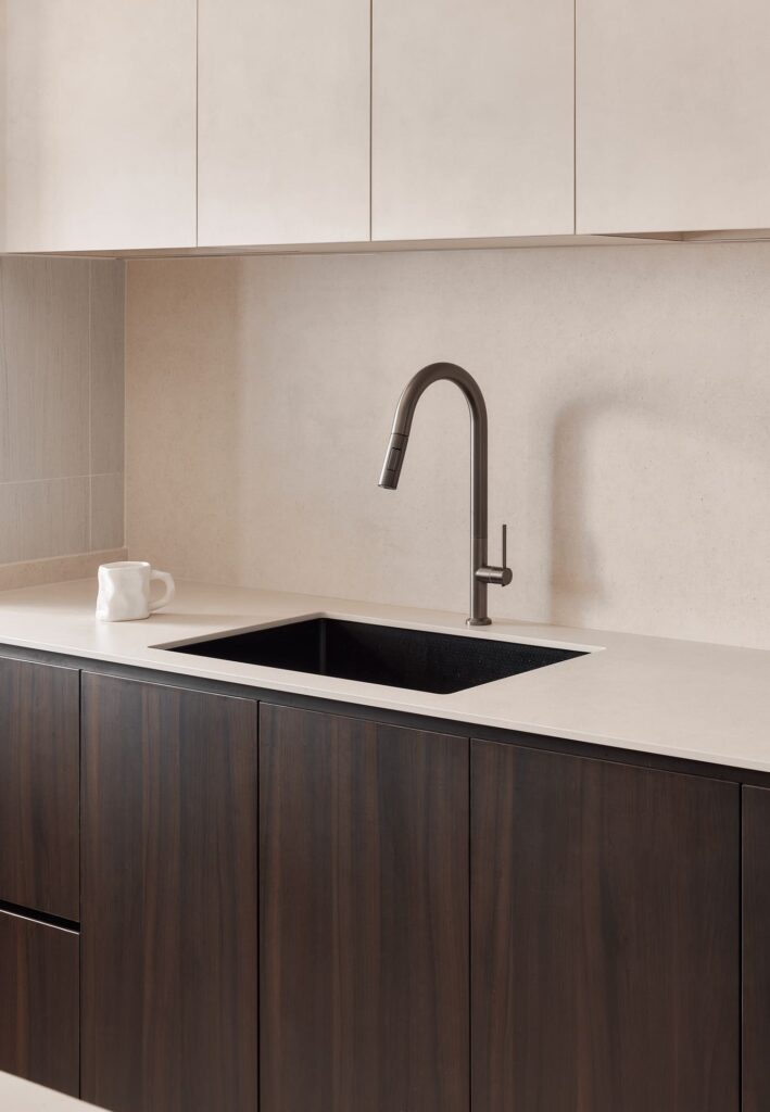 Singapore kitchen interior design featuring sleek cabinets and smart storage