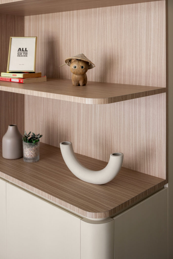 Contemporary luxury interior with minimalist aesthetics and rich textures