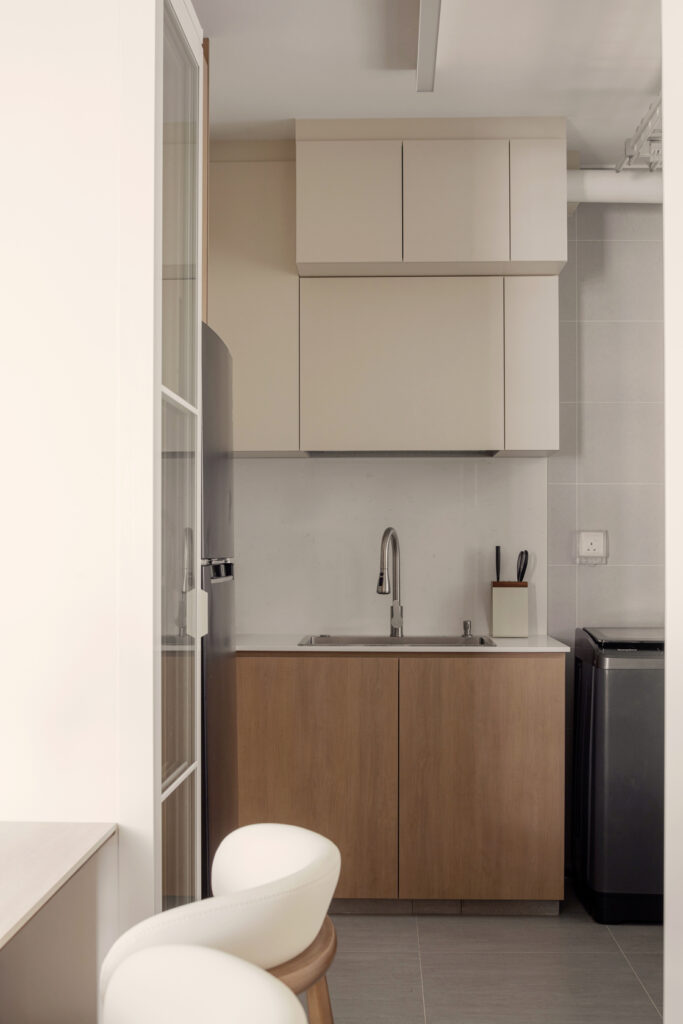 Luxury minimalist interior design with elegant finishes and clean lines