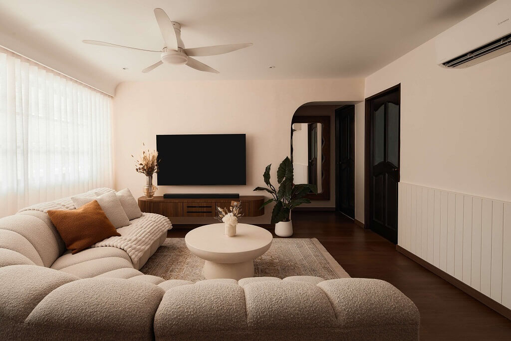 Interior design project showcasing modern and functional living spaces